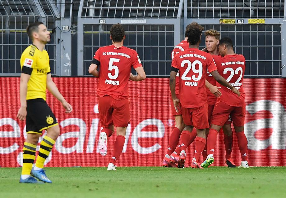 [图]德甲-基米希至人球破门 拜仁1-0多特朝上7分